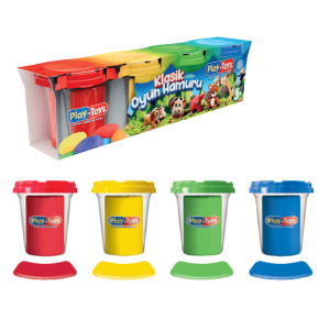 Set de plastilină în tub, clasic, 4 buc. Set de plastilină în tub, clasic, 4 buc.