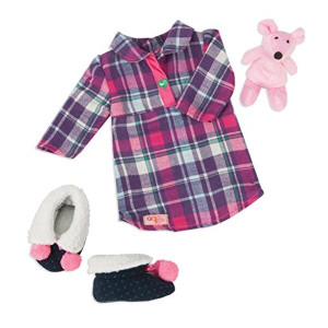 Set de haine pentru păpușă: Pijama Set de haine pentru păpușă: Pijama
