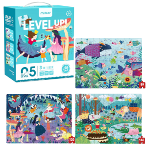 Seria de puzzle-uri „Lumea magică”, 3 în 1, nivelul 5 Seria de puzzle-uri „Lumea magică”, 3 în 1, nivelul 5