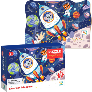 Puzzle „Excursie în spațiu”, seria Transport, 30 elem.