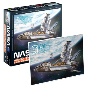 Puzzle „Hubble – Telescop spațial și naveta spațială orbitală”, 1000 de piese Puzzle „Hubble – Telescop spațial și naveta spațială orbitală”, 1000 de piese