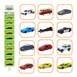 Mașini Metalice de Colecție 1:60 WELLY, 12 modele BLISTER (24A) Mașini Metalice de Colecție 1:60 WELLY, 12 modele BLISTER (24A)