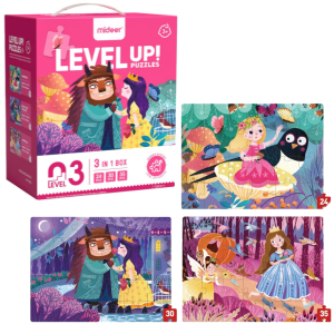 Seria de puzzle-uri „Aventurile prințeselor”, 3 în 1, nivelul 3 Seria de puzzle-uri „Aventurile prințeselor”, 3 în 1, nivelul 3