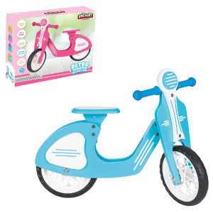 Retro-bicicletă fără pedale, cu roți EVA, albastră Retro-bicicletă fără pedale, cu roți EVA, albastră