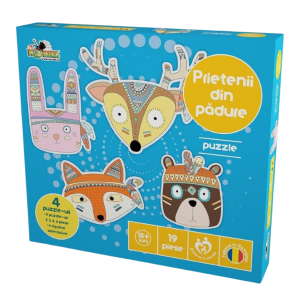 Puzzle Premium „Prietenii din pădure”, (ro), 19 elem. Puzzle Premium „Prietenii din pădure”, (ro), 19 elem.