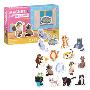 Joc magnetic „Pisici”, 15 elem. Joc magnetic „Pisici”, 15 elem.