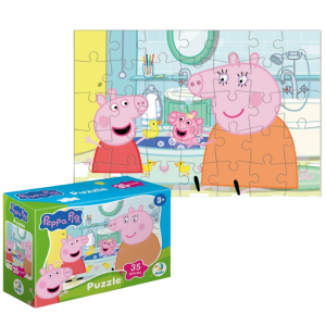 Puzzle-mini „Rățuștele în baie”, seria Peppa Pig, 35 elem. Puzzle-mini „Rățuștele în baie”, seria Peppa Pig, 35 elem.