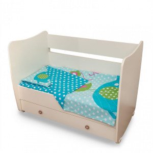 Set Lenjerie de Pat cu Imprimeu Elefant (3 piese), U-grow Set Lenjerie de Pat cu Imprimeu Elefant (3 piese), U-grow