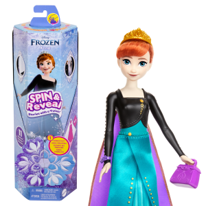 Păpușa Barbie Spin Reveal „Frozen Anna” Păpușa Barbie Spin Reveal „Frozen Anna”