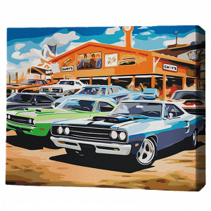 Pictură pe numere 40х50 cm (fără cutie) – Mașini retro Pictură pe numere 40х50 cm (fără cutie) – Mașini retro