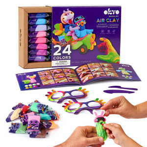 Set pentru creație din plastilină aerată Air Clay OKTO, 24 buc. х 10 g. Set pentru creație din plastilină aerată Air Clay OKTO, 24 buc. х 10 g.