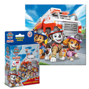 Puzzle magnetic „Pompierii”, seria Patrula cățelușilor, 40 elem. Puzzle magnetic „Pompierii”, seria Patrula cățelușilor, 40 elem.