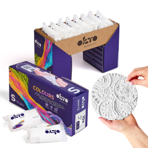 Воздушный белый пластилин Air Clay OKTO Colours, 10 шт. х 6 г, размер S Воздушный белый пластилин Air Clay OKTO Colours, 10 шт. х 6 г, размер S