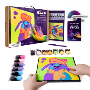 Pictură pe numere 3D cu plastilină aerată Air Clay 29×29 сm – Iepure Pictură pe numere 3D cu plastilină aerată Air Clay 29×29 сm – Iepure
