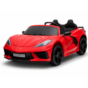 Машина Corvette C8, Аккумулятор 12V10AH, 2 мотора 90W, EVA колеса, кожаные сидения Машина Corvette C8, Аккумулятор 12V10AH, 2 мотора 90W, EVA колеса, кожаные сидения