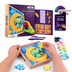 Set creativ DIY cu plastilină aerată Air Clay Lumi mici „Iepuraș pe Lună” Set creativ DIY cu plastilină aerată Air Clay Lumi mici „Iepuraș pe Lună”
