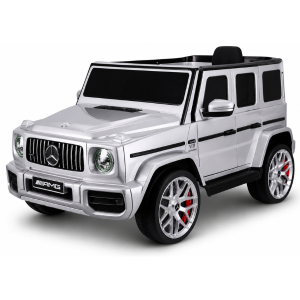 Mașinuță Mercedes-AMG G63, Baterie 12V7AH, 2 motoare de 35W, roti EVA, scaune din piele Mașinuță Mercedes-AMG G63, Baterie 12V7AH, 2 motoare de 35W, roti EVA, scaune din piele