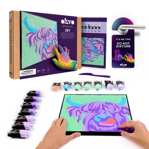 Tablou 3D pe numere din plastilină aerată Air Clay 29×29 cm – Vacă Irlandeză Tablou 3D pe numere din plastilină aerată Air Clay 29×29 cm – Vacă Irlandeză