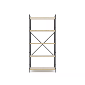 Стеллаж Nex Loft 1700x800x350 мм, 5 полок, ЛДСП, Антрацит / Дуб Артизан Стеллаж Nex Loft 1700x800x350 мм, 5 полок, ЛДСП, Антрацит / Дуб Артизан