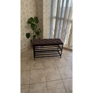 Обувница с 3 уровнями Nex Home, металл, нагрузка 150 кг, 100x32x52 см, 19 Коричневый Обувница с 3 уровнями Nex Home, металл, нагрузка 150 кг, 100x32x52 см, 19 Коричневый