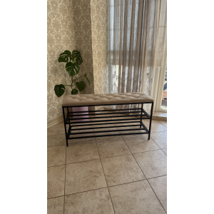 Pantofar cu 3 nivele Nex Home, metal, sarcina 150 kg, 100x32x52 cm, 24 Bej inchis Pantofar cu 3 nivele Nex Home, metal, sarcina 150 kg, 100x32x52 cm, 24 Bej inchis