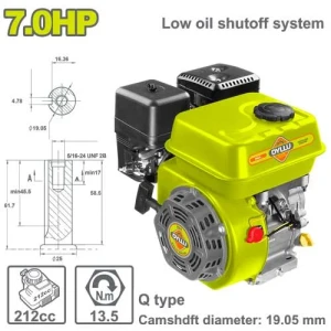 Мотор бензиновый 7,0л.с. 4T DYLLU DTGNAA170Q Мотор бензиновый 7,0л.с. 4T DYLLU DTGNAA170Q