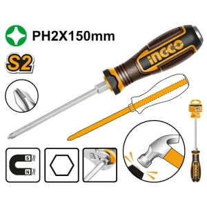 Отвертка PH2*150 INGCO HGTPH2150 Отвертка PH2*150 INGCO HGTPH2150