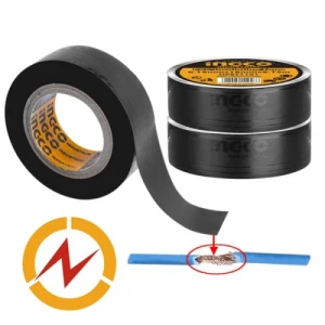 Banda izolanta neagra PVC INGCO HPET1101 Banda izolanta neagra PVC INGCO HPET1101