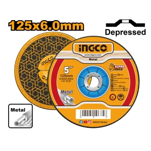 Диск абразивный для шлифовки 125*6*22.2mm INGCO MGD601251 Диск абразивный для шлифовки 125*6*22.2mm INGCO MGD601251