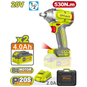 Masina de insurubat cu impact pe acumulator Li-Ion 20V/2*4.0Ah 530Nm DYLLU DTCD1B53 Masina de insurubat cu impact pe acumulator Li-Ion 20V/2*4.0Ah 530Nm DYLLU DTCD1B53