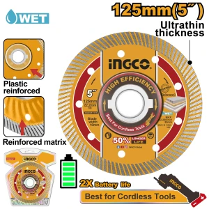 Диск алмазный 125 мм INGCO DMD051251 Диск алмазный 125 мм INGCO DMD051251