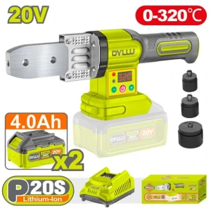 Сварочный аппарат для полипропилена с аккумулятором 20V/2*4.0Ah DYLLU DTWM20182 Сварочный аппарат для полипропилена с аккумулятором 20V/2*4.0Ah DYLLU DTWM20182