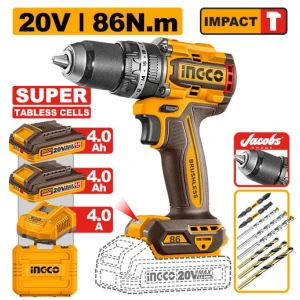 Aккумуляторный ударный шуруповёрт 20V/2*4.0Ah 86N.m INGCO CIDLI208686 Aккумуляторный ударный шуруповёрт 20V/2*4.0Ah 86N.m INGCO CIDLI208686