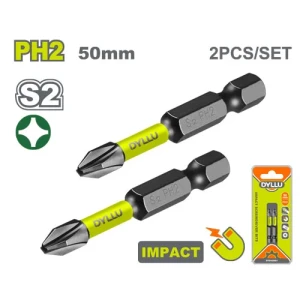 Set de biți impact PH2 2buc. 50mm DYLLU DTSV2K61 Set de biți impact PH2 2buc. 50mm DYLLU DTSV2K61