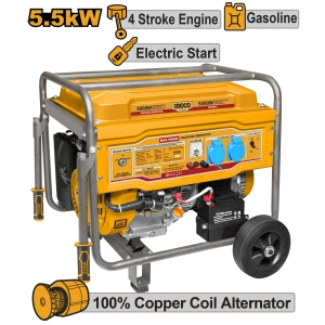 Generator pe benzina 5.5kW INDUSTRIAL INGCO GE55003 Generator pe benzina 5.5kW INDUSTRIAL INGCO GE55003