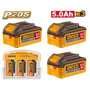 Set acumulatoare 3*5.0 Ah 20V INGCO COSLI251198 Set acumulatoare 3*5.0 Ah 20V INGCO COSLI251198