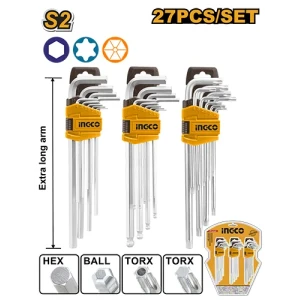 Набор шестигранных ключей 27 buc INGCO HHKSET0271 Набор шестигранных ключей 27 buc INGCO HHKSET0271