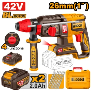 Ciocan rotopercutor cu acumulator 42V/2*2.0Ah INGCO CRHLI422682 Ciocan rotopercutor cu acumulator 42V/2*2.0Ah INGCO CRHLI422682