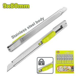 Cutter retractabil 9х80mm metal DYLLU DTSK1509 Cutter retractabil 9х80mm metal DYLLU DTSK1509