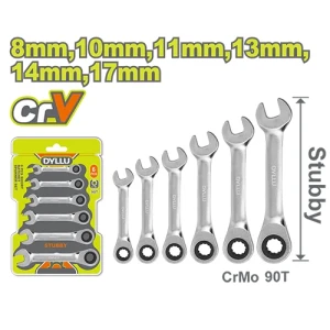 Set chei combinate cu clinchet 6 buc 8-17mm DYLLU DTSP6406 Set chei combinate cu clinchet 6 buc 8-17mm DYLLU DTSP6406