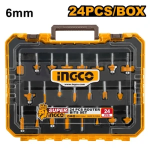 Набор фрез 6mm 24шт. INGCO AKRT24062 Набор фрез 6mm 24шт. INGCO AKRT24062