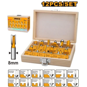 Set freze 8mm 12buc INGCO AKRT1211 Set freze 8mm 12buc INGCO AKRT1211