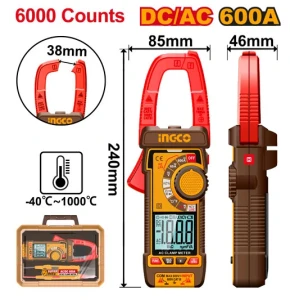 Токоизмерительные клещи DC/ACl INGCO DCM66002 Токоизмерительные клещи DC/ACl INGCO DCM66002