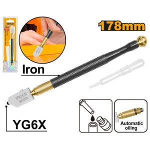 Профессиональный масляный стеклорез 178mm INGCO HGCT03 Профессиональный масляный стеклорез 178mm INGCO HGCT03