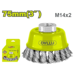 Perie cupa slefuit сu sarma M14 D 75mm DYLLU DTCE2401 Perie cupa slefuit сu sarma M14 D 75mm DYLLU DTCE2401