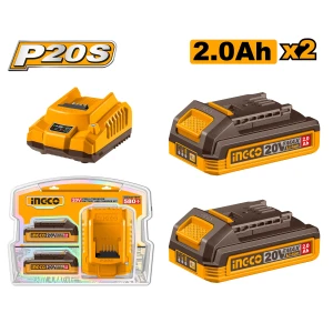 Комплект Зарядное устройство + Аккумулятор 20В/2*2Ач INDUSTRIAL INGCO FBCPK2212 Комплект Зарядное устройство + Аккумулятор 20В/2*2Ач INDUSTRIAL INGCO FBCPK2212
