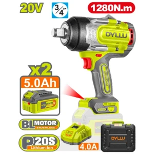 Гайковёрт аккумуляторный ударный 1280N.m DYLLU DTCD1B12856 Гайковёрт аккумуляторный ударный 1280N.m DYLLU DTCD1B12856