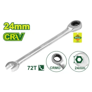 Cheie combinată cu clichet 24mm CR-V DYLLU DTSA5124 Cheie combinată cu clichet 24mm CR-V DYLLU DTSA5124