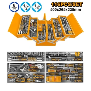 Set de instrumente 116 buc INGCO HTCS261168 Set de instrumente 116 buc INGCO HTCS261168