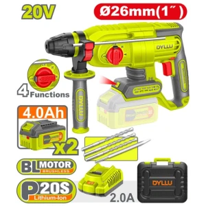 Ciocan rotopercutor cu acumulator 20V/2*4.0Ah 26mm DYLLU DTLM252682 Ciocan rotopercutor cu acumulator 20V/2*4.0Ah 26mm DYLLU DTLM252682